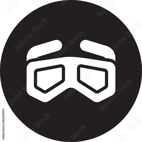 safety googles glyph icon