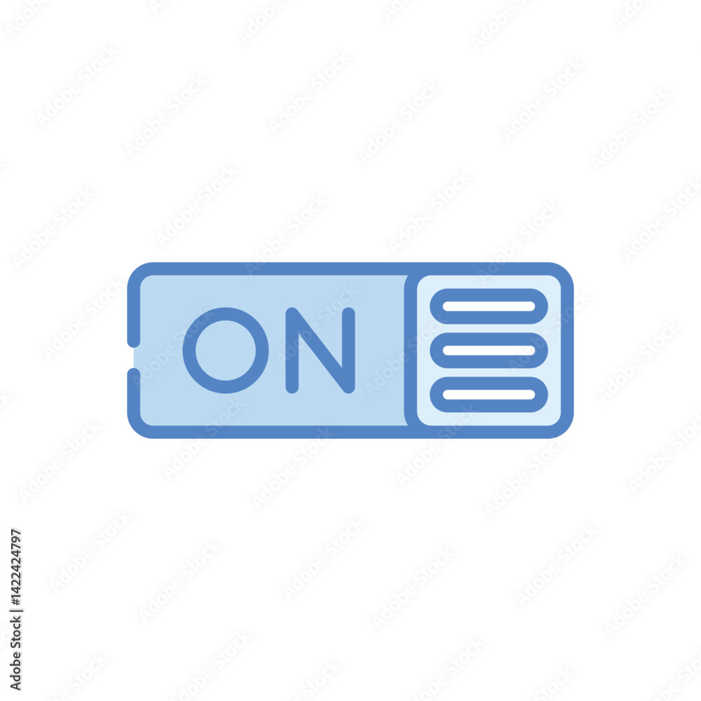 Switch On Icon vector stock illustration Switch On Icon vector stock illustration
