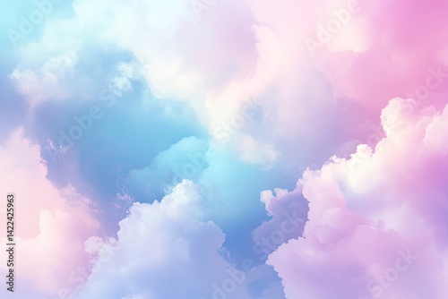 Pastel sky cloudscape