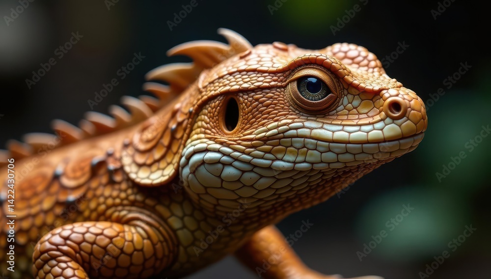 Fototapeta premium Intricate scales, earthy tones, reptile texture, surface, texture