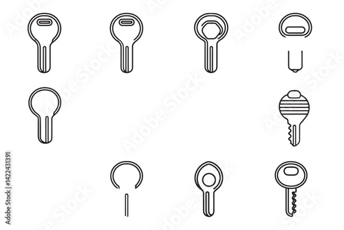 Minimalist Khachapuri Icon in Line Art