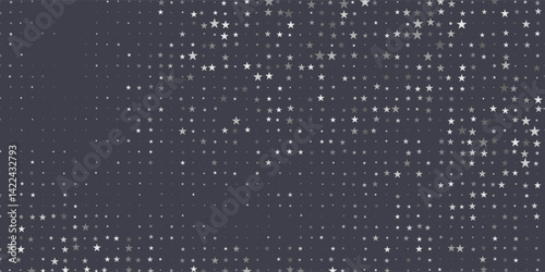 beautiful kirakira stars trail path white background vector