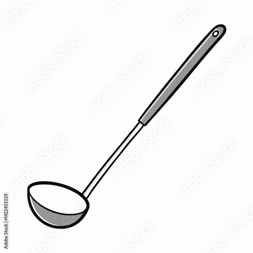 spoon on white background