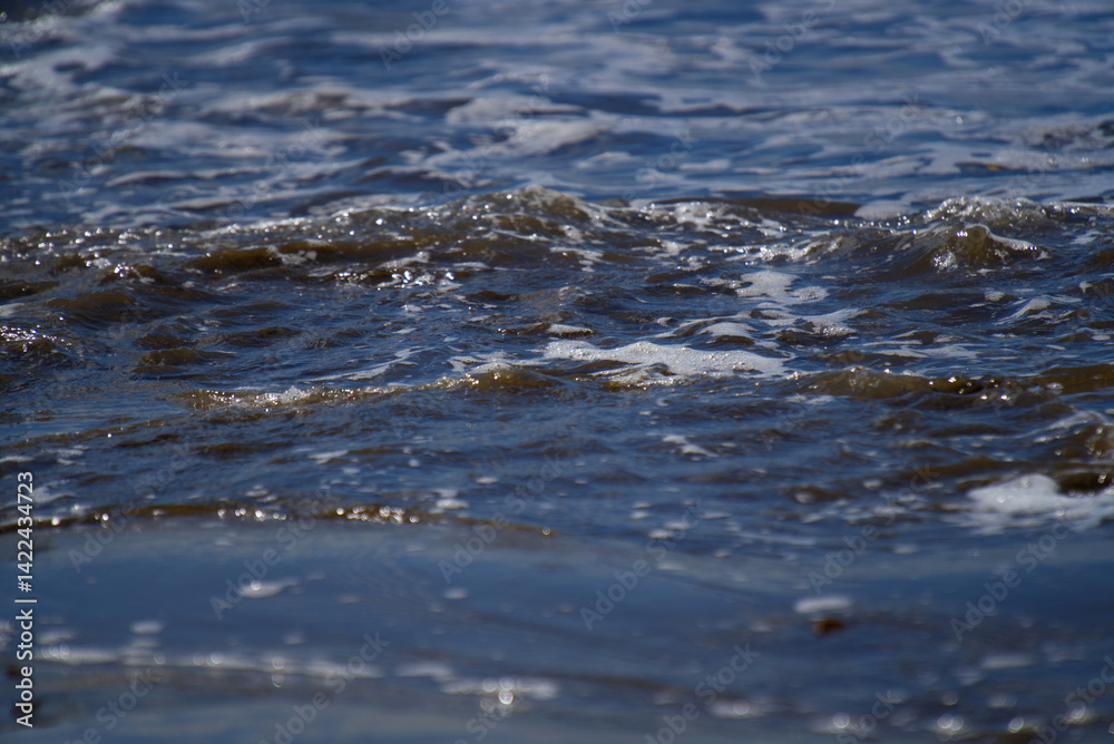 Water flowing into the ocean Water flowing into the ocean