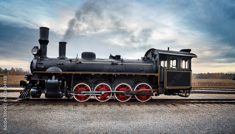Naklejka premium old steam train