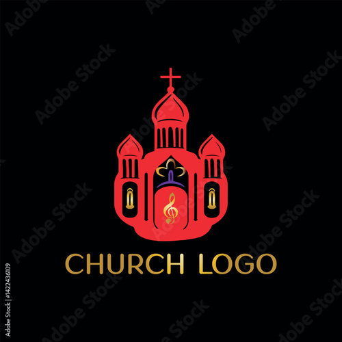 church bible logo design vector
