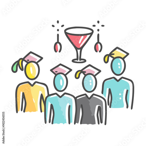 bachelor party icon, bachelor party vector illustration-simple illustration of bachelor party, perfect for bachelor party logos and icons