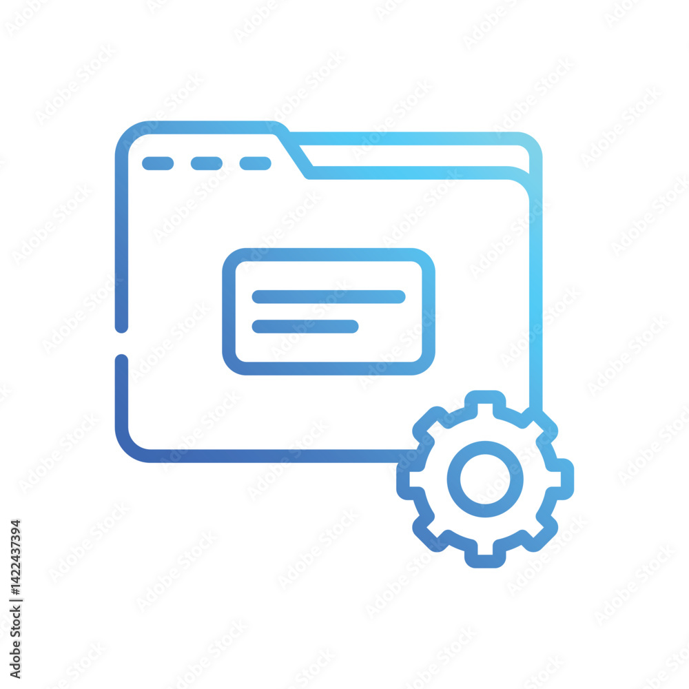 Folder  Icon vector stock illustration