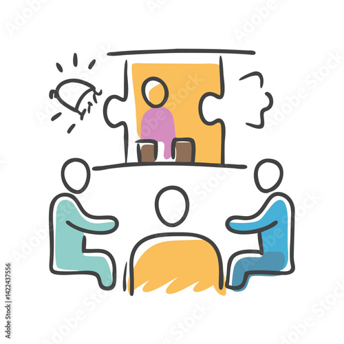 breakout room icon, breakout room vector illustration-simple illustration of breakout room, perfect for breakout room logos and icons