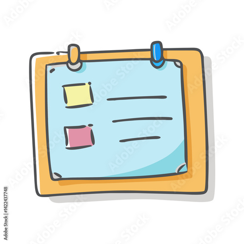 bulletin board icon, bulletin board vector illustration-simple illustration of bulletin board, perfect for bulletin board logos and icons
