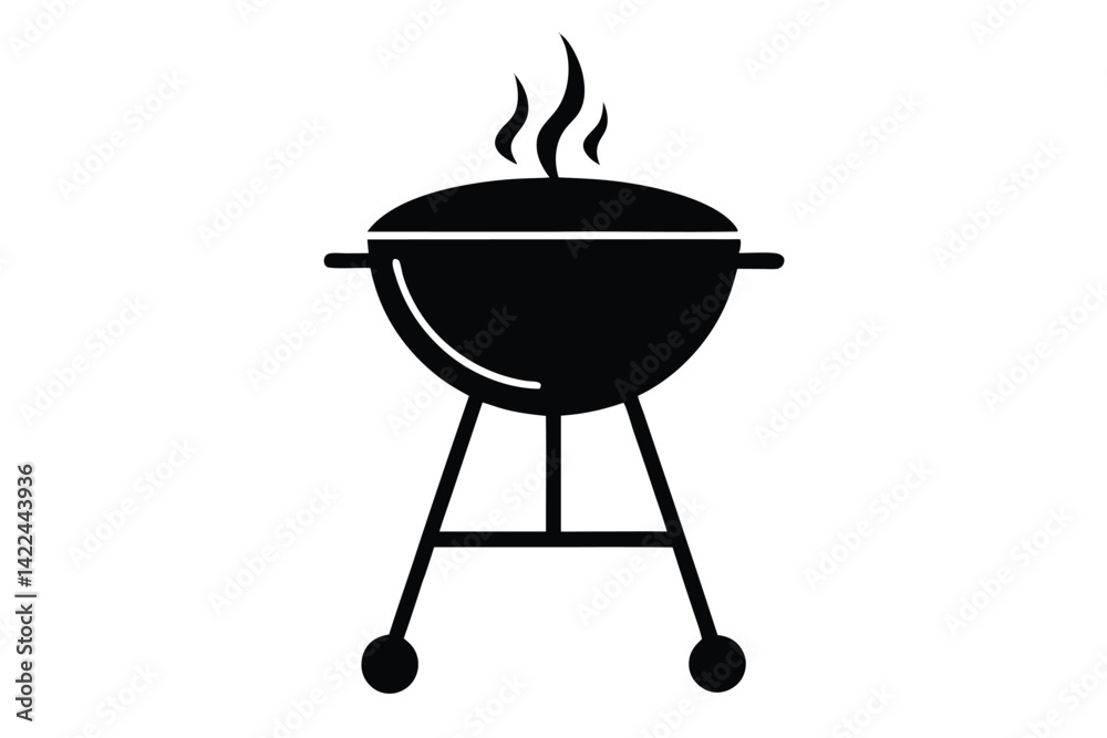 Barbecue grill vector icon