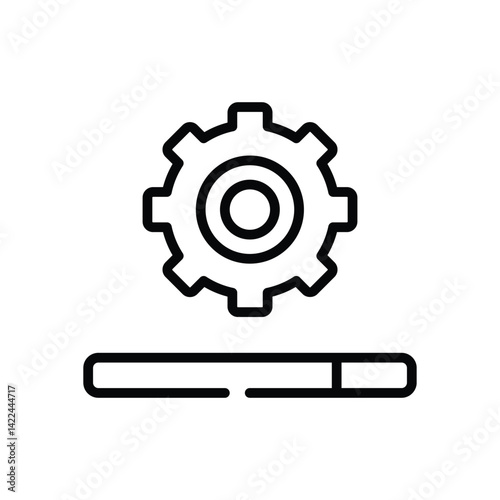 Settings  Icon vector stock illustration