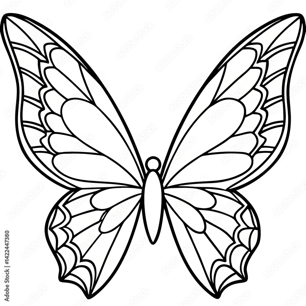 black and white butterfly line art black and white butterfly line art