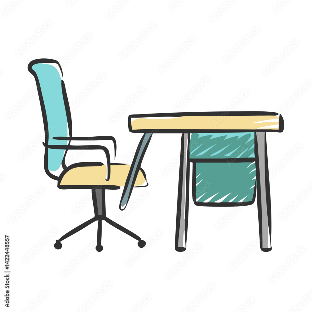 desk and chair icon, desk and chair vector illustration-simple illustration of desk and chair, perfect for desk and chair logos and icons desk and chair icon, desk and chair vector illustration-simple illustration of desk and chair, perfect for desk and chair logos and icons