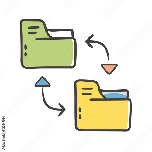 file sharing icon, file sharing vector illustration-simple illustration of file sharing, perfect for file sharing logos and icons