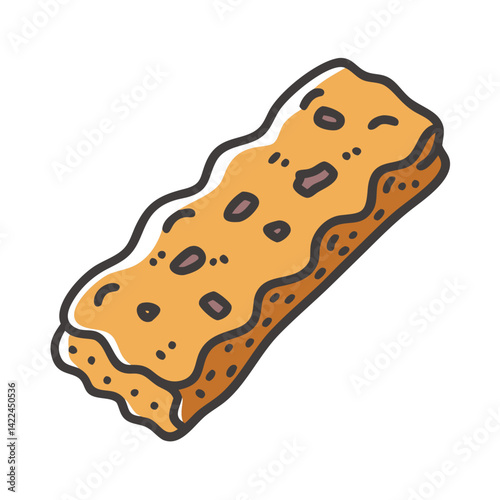 granola bar icon, granola bar vector illustration-simple illustration of granola bar, perfect for granola bar logos and icons