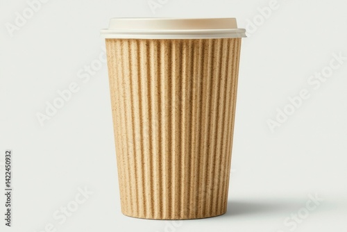 Wallpaper Mural Disposable coffee cup, light beige Torontodigital.ca