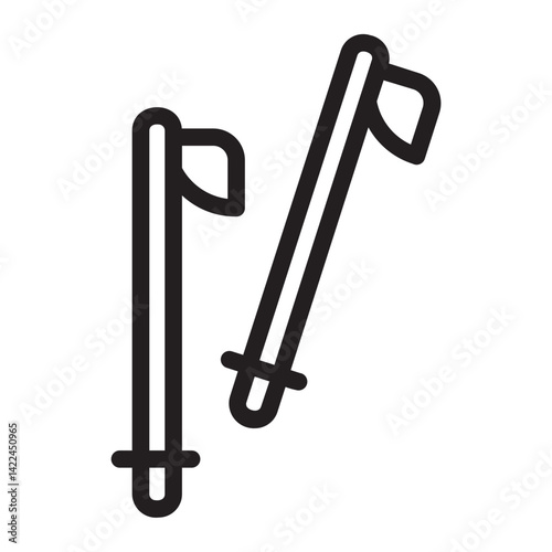 Poles  line icon