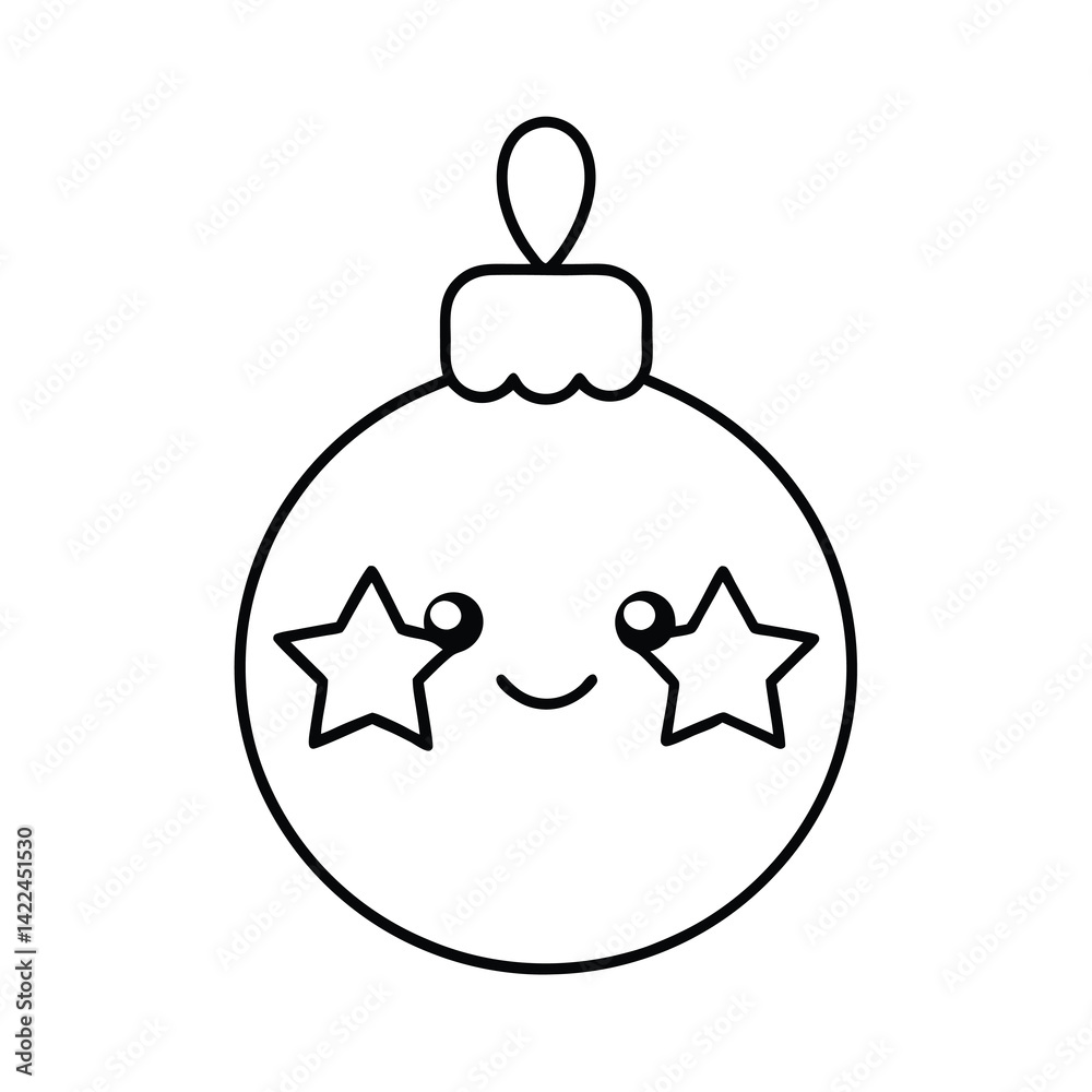 Obraz premium christmas ball icon