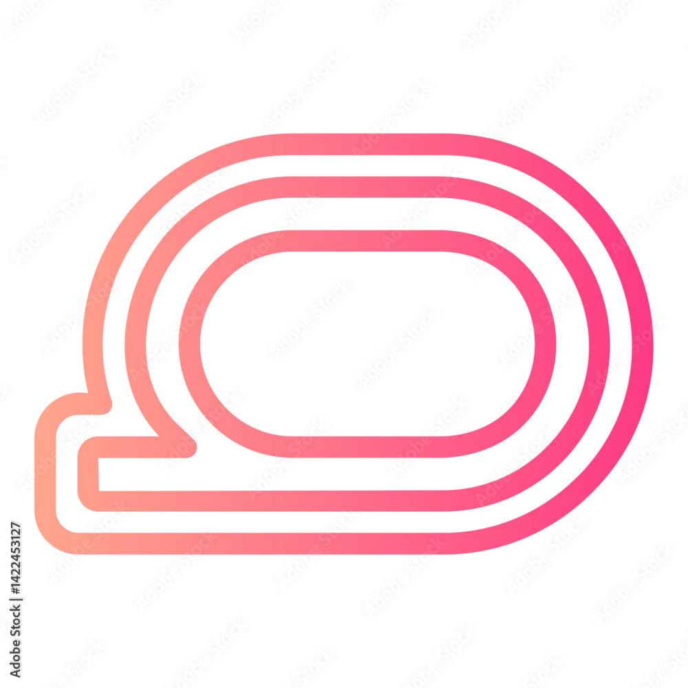 Fototapeta premium running track gradient icon