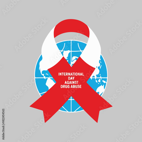 Say No to Drugs Vector Set – Anti Drug Day Awareness Design Featuring Youth, Health, and Freedom Concepts in Solid Color Style – International Day Against Drug Abuse Illustration Pack