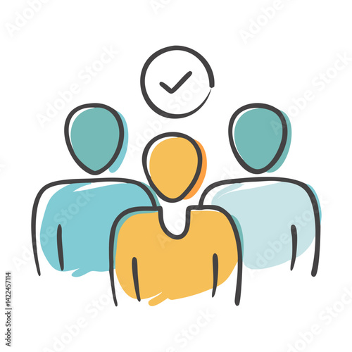 participants icon, participants vector illustration-simple illustration of participants, perfect for participants logos and icons