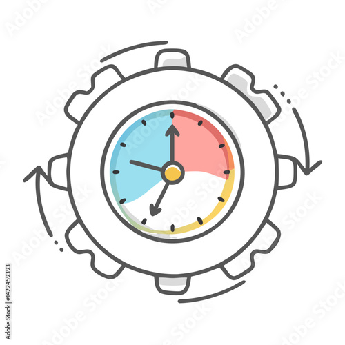 real time processing icon, real time processing vector illustration-simple illustration of real time processing, perfect for real time processing logos and icons