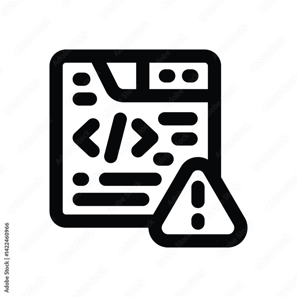 error line icon. Clean and minimalist vector icon for websites, mobile apps, presentations, and logos. Fully scalable and customizable for any project. error line icon. Clean and minimalist vector icon for websites, mobile apps, presentations, and logos. Fully scalable and customizable for any project.