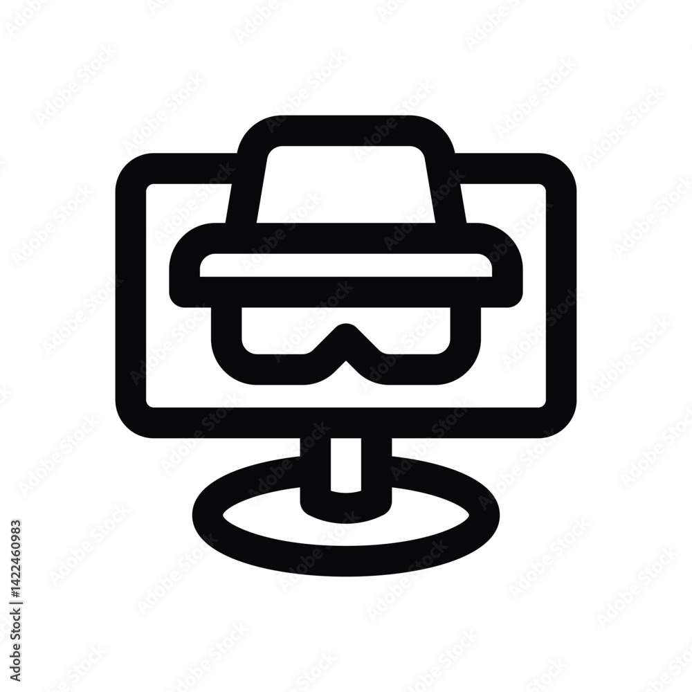 anonymous line icon. Clean and minimalist vector icon for websites, mobile apps, presentations, and logos. Fully scalable and customizable for any project. anonymous line icon. Clean and minimalist vector icon for websites, mobile apps, presentations, and logos. Fully scalable and customizable for any project.