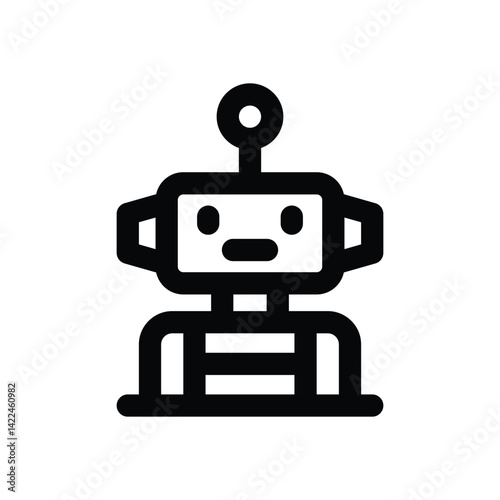 rebot line icon. Clean and minimalist vector icon for websites, mobile apps, presentations, and logos. Fully scalable and customizable for any project.
