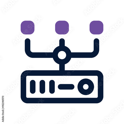 lan dual tone icon. Sleek and modern vector icon for websites, mobile apps, marketing materials, and corporate design. Fully scalable and ready to use.