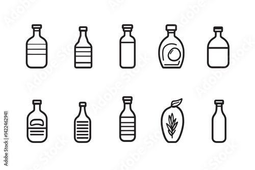 Simple Line Art Mustard Food Design
