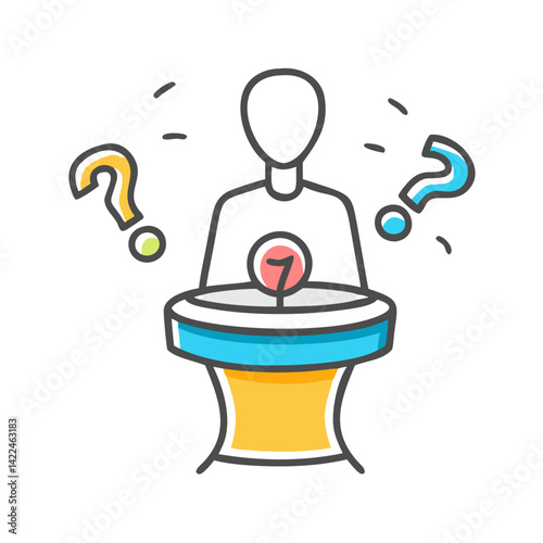 trivia night icon, trivia night vector illustration-simple illustration of trivia night, perfect for trivia night logos and icons