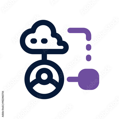 algortm dual tone icon. Sleek and modern vector icon for websites, mobile apps, marketing materials, and corporate design. Fully scalable and ready to use.