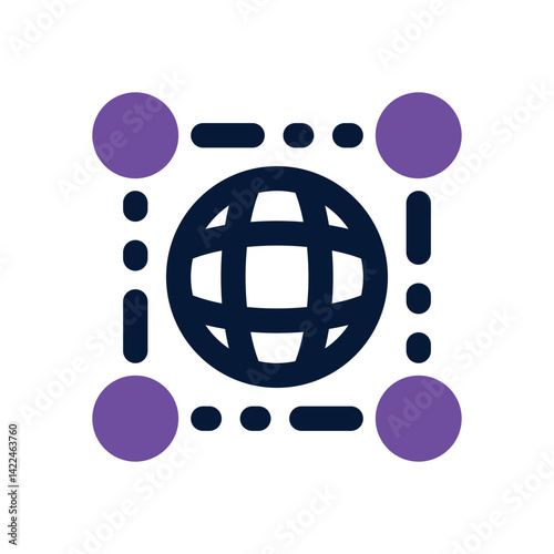 network dual tone icon. Sleek and modern vector icon for websites, mobile apps, marketing materials, and corporate design. Fully scalable and ready to use.