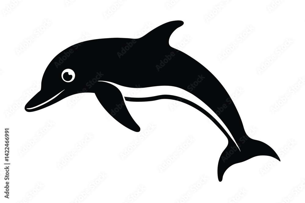 Obraz premium dolphin isolated on white background