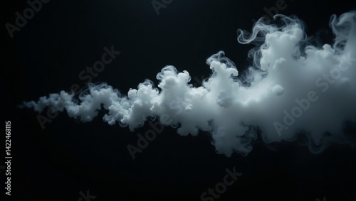 Stunning Abstract Smoke Art on Black Background
