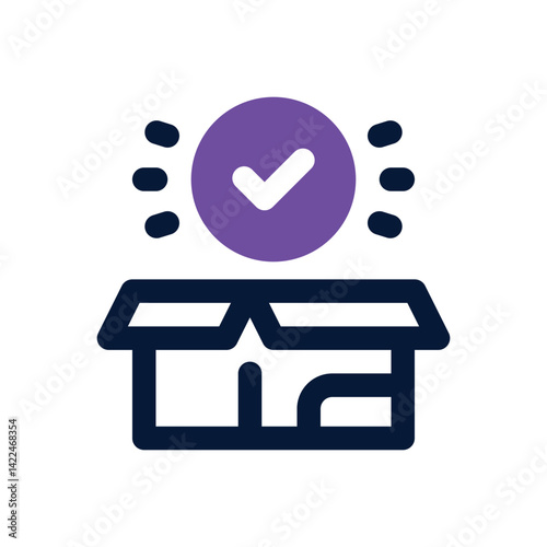new product dual tone icon. Sleek and modern vector icon for websites, mobile apps, marketing materials, and corporate design. Fully scalable and ready to use.