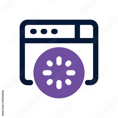 loading dual tone icon. Sleek and modern vector icon for websites, mobile apps, marketing materials, and corporate design. Fully scalable and ready to use.