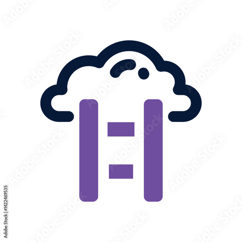 ledder dual tone icon. Sleek and modern vector icon for websites, mobile apps, marketing materials, and corporate design. Fully scalable and ready to use.