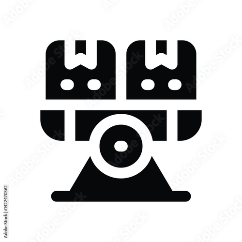 stable glyph icon. Strong and solid vector icon for websites, mobile interfaces, presentations, and visual branding. High quality and easy to edit.