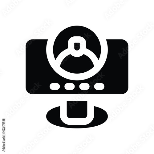 login glyph icon. Strong and solid vector icon for websites, mobile interfaces, presentations, and visual branding. High quality and easy to edit.