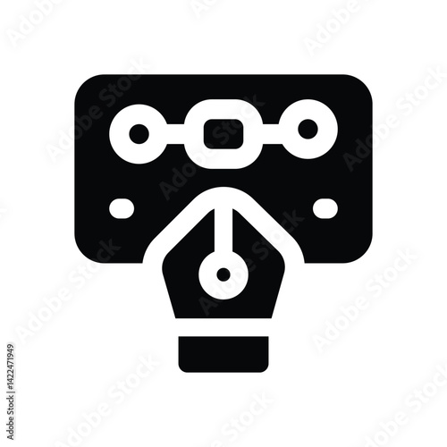 ux design glyph icon. Strong and solid vector icon for websites, mobile interfaces, presentations, and visual branding. High quality and easy to edit.
