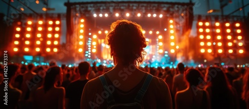 Crowd at Outdoor Concert photo