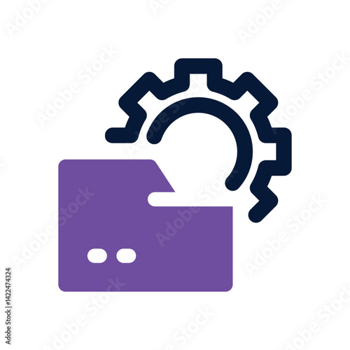 data management dual tone icon. Sleek and modern vector icon for websites, mobile apps, marketing materials, and corporate design. Fully scalable and ready to use.
