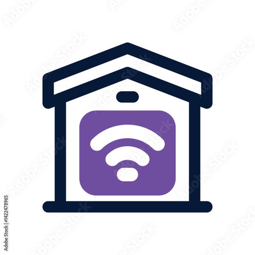 home automation dual tone icon. Sleek and modern vector icon for websites, mobile apps, marketing materials, and corporate design. Fully scalable and ready to use.