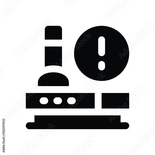 router glyph icon. Strong and solid vector icon for websites, mobile interfaces, presentations, and visual branding. High quality and easy to edit.