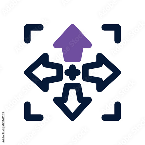 move dual tone icon. Sleek and modern vector icon for websites, mobile apps, marketing materials, and corporate design. Fully scalable and ready to use.
