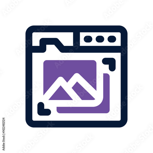 preview dual tone icon. Sleek and modern vector icon for websites, mobile apps, marketing materials, and corporate design. Fully scalable and ready to use.