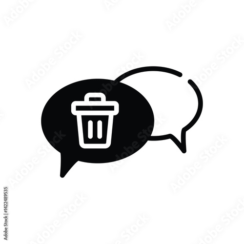 Delete Message Icon vector stock illustration